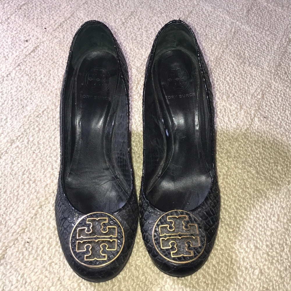 Tory Burch alligator wedge